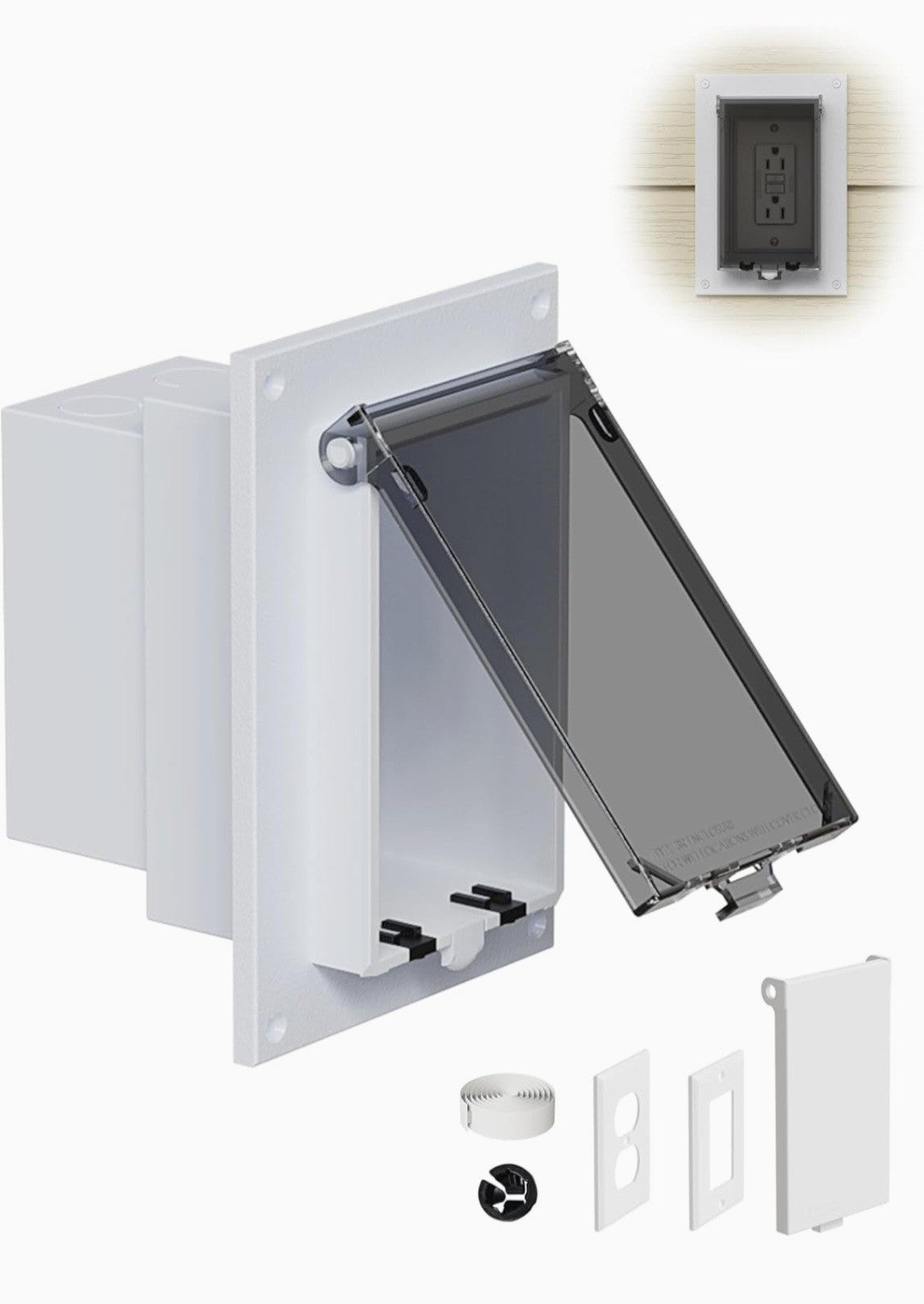 Arlington IN BOX Low Profile outlet electrical box (Custom colors N/A)